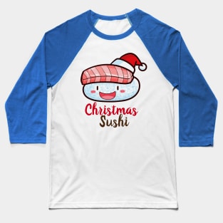 Kawaii christmas tuna sushi Baseball T-Shirt